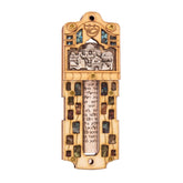 Handcrafted stone mezuzah with Shadai scroll